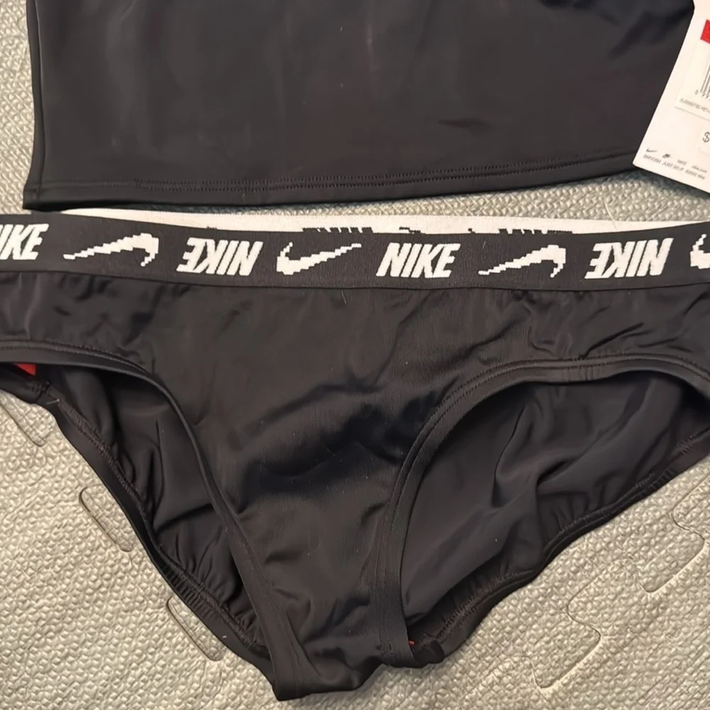 Nike Swim Girls' Cross-Back Midkini Set Black